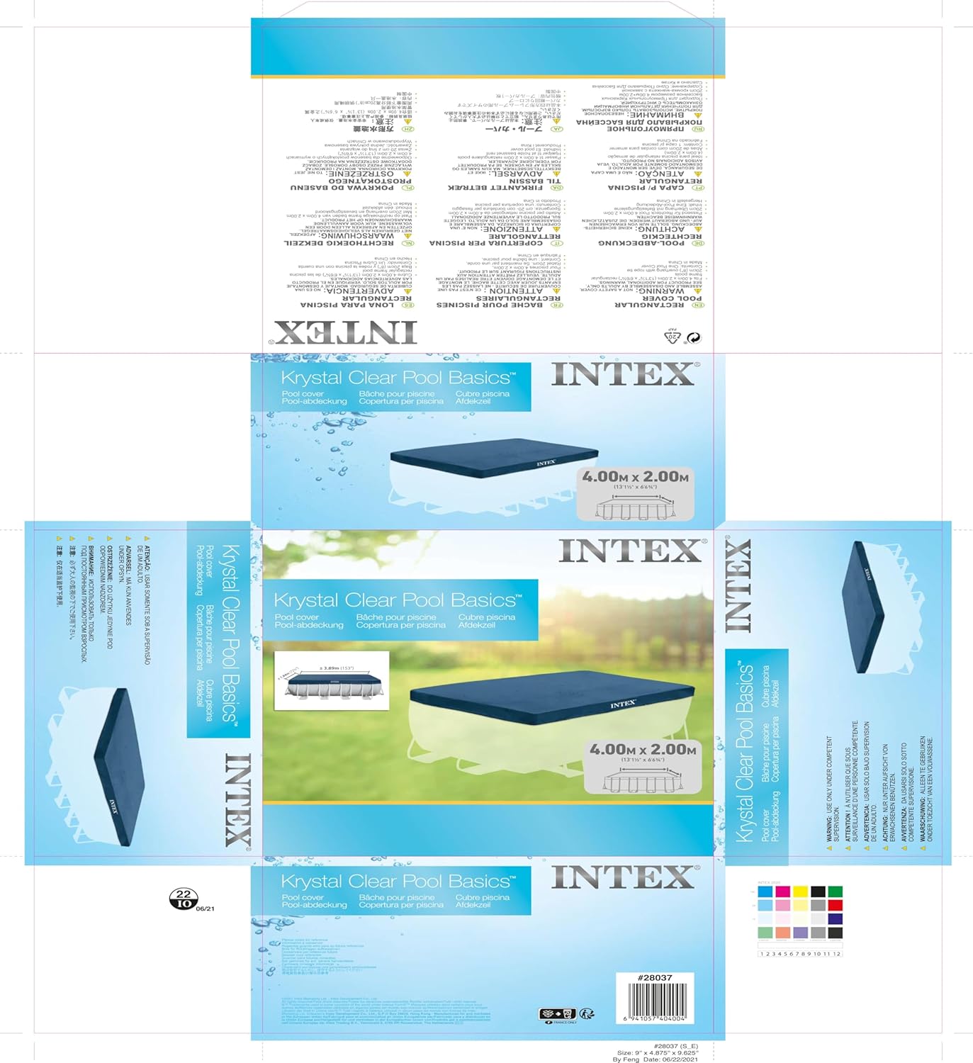 انتكس غطاء مسبح مستطيل اكسسوارات المسابح Intex