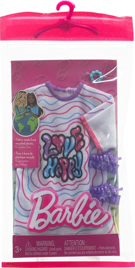 باربي ملابس فاشونز تي شيرت اكسسوارت الدمى Barbie