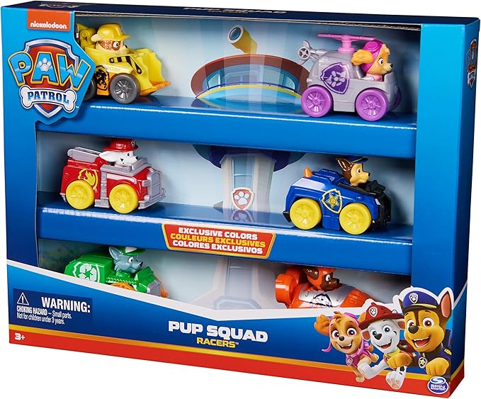 باو باترول سيارت بوب سكواد ريسرز 6 قطع مركبات الأطفال Paw Patrol
