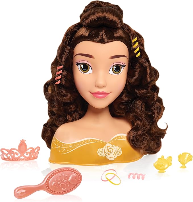 ديزني برينسس رأس تصفيف الاميرة بيلي دمية مع اكسسوارات Disney