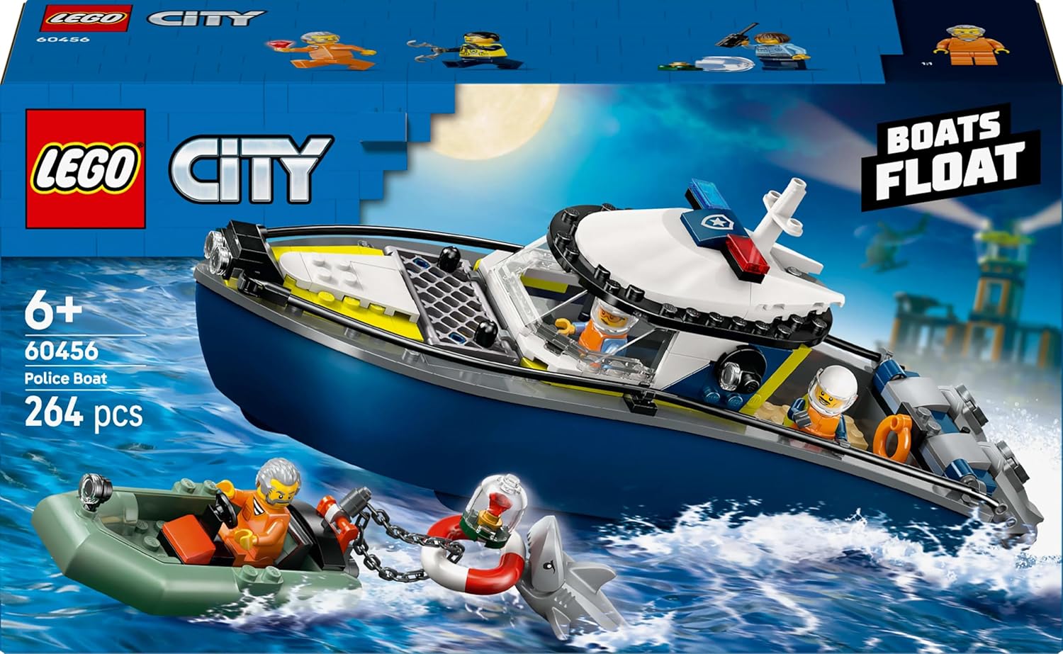 ليجو 60456 سيتي مطاردة قارب الشرطة مكعبات التركيب LEGO