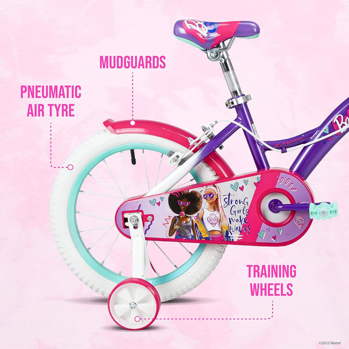 سبارتان دراجة باربي مقاس 16 دراجة 2 عجلة SPARTAN