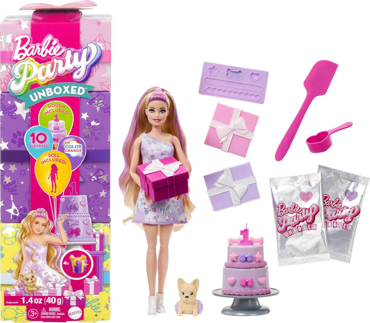 باربي دمية الحفلات دمية مع اكسسوارات Barbie