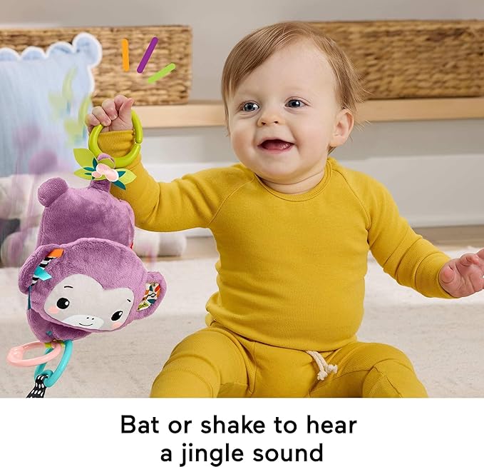 فيشر برايس عربة القرد الأرجواني مواليد تفاعلي Fisher-Price