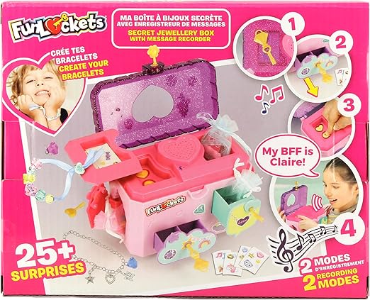 فان لوكيتس صندوق مجوهرات سيكريت الخرز والاكسسوارات FUNLOCKETS