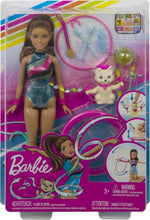 باربي دمية لاعبة الجمباز دمية مع اكسسوارات Barbie