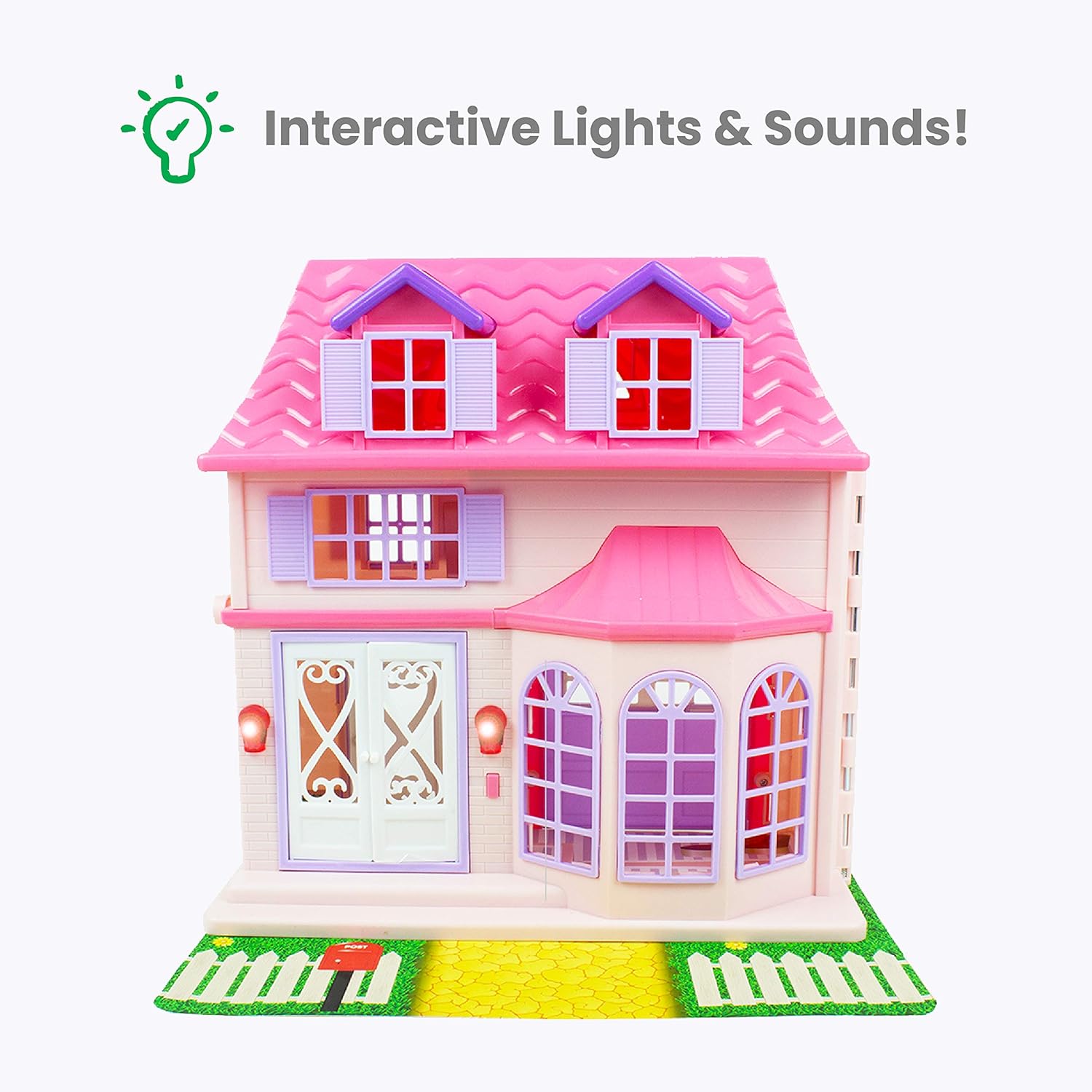 بيت دمى قابل للطي 21 قطعة بيوت الدمى LOCAL