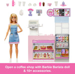 باربي مقهى مع دمية دمية مع اكسسوارات Barbie