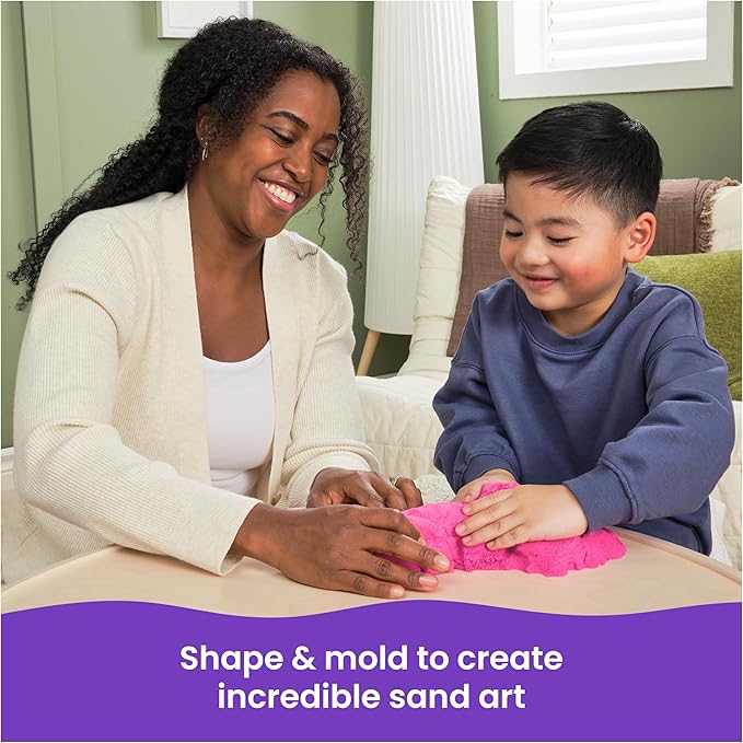 كينتك ساند حقيبة رمل وردي تشكيل الرمل Kinetic SAND