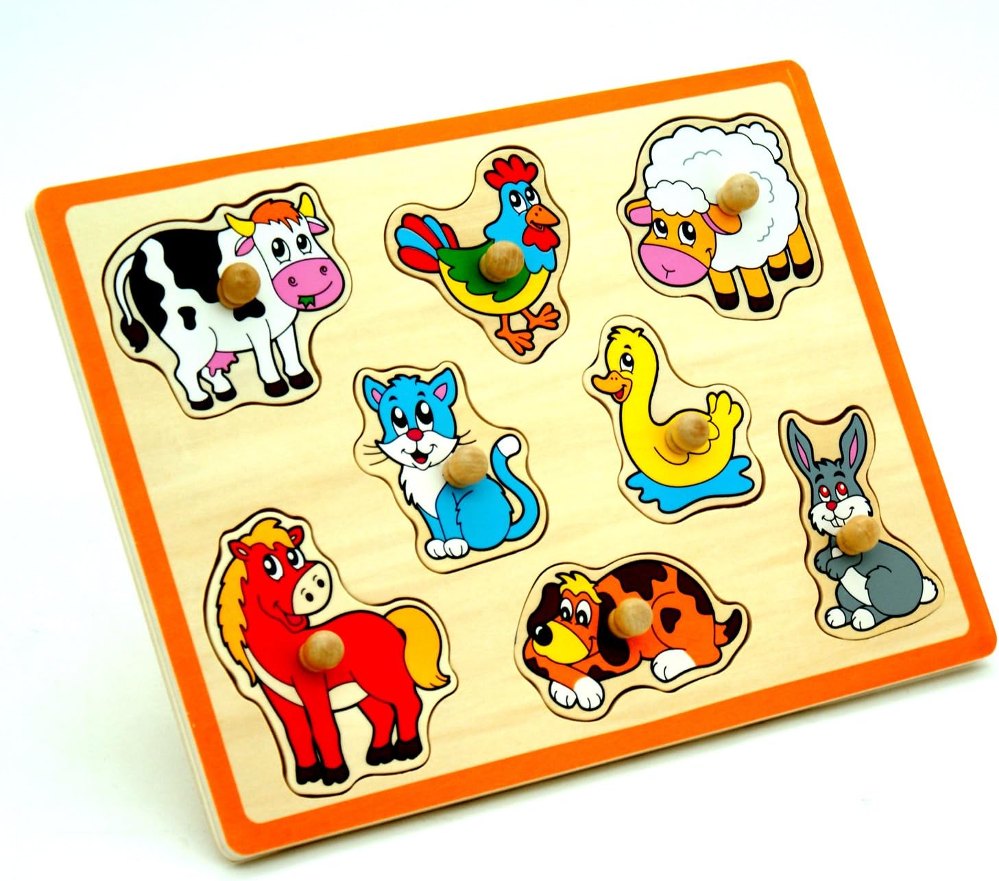 فيجا بزل حيوانات المزرعة 8 قطع العاب البزل VIGA