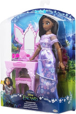 انكانتو دمية إيزابيلا وطاولة زهور دمية مع اكسسوارات Disney