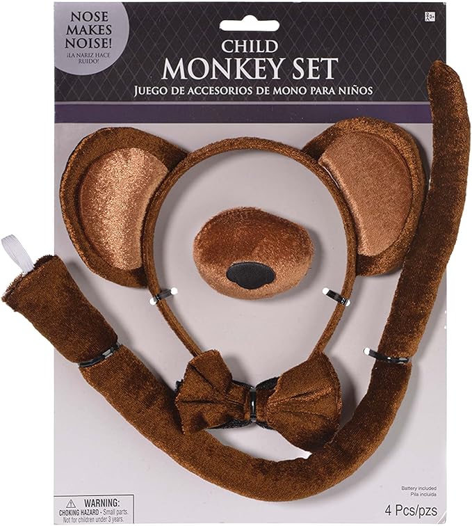 إكسسوارات القرد البني الملابس التنكرية LOCAL