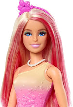 باربي دمية الاميرات بلون زهري متدرج دمى الشخصيات Barbie