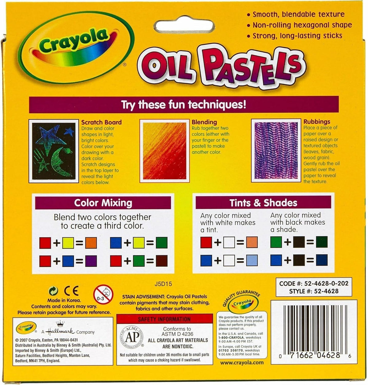 كرايولا الوان باستيل زيتية 28 قطعة رسم و تلوين Crayola