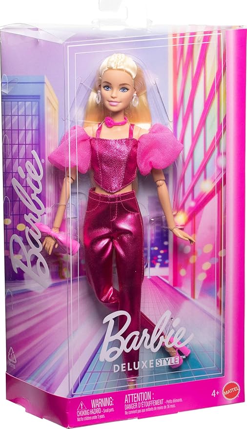باربي دمية ديلوكس ستايل مع شعر اشقر دمى الشخصيات Barbie