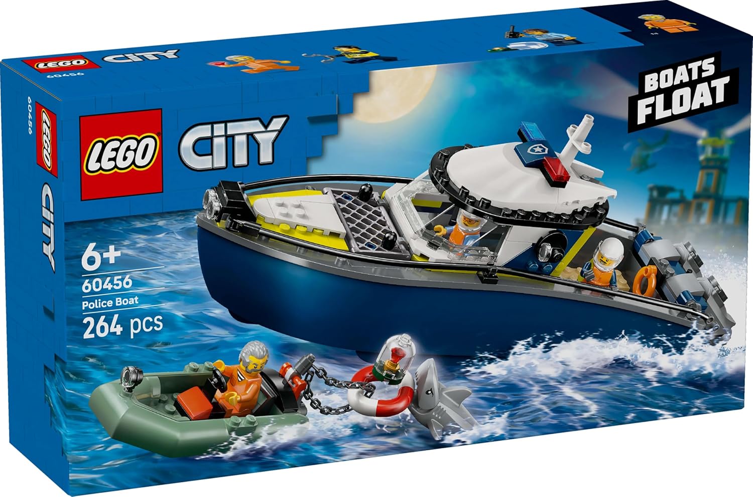 ليجو 60456 سيتي مطاردة قارب الشرطة مكعبات التركيب LEGO