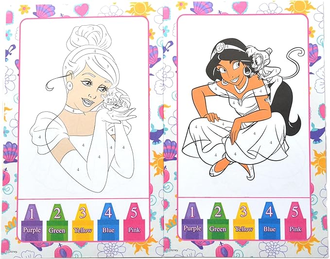 ديزني تلوين حسب الرقم للأميرة رسم و تلوين Skoodle