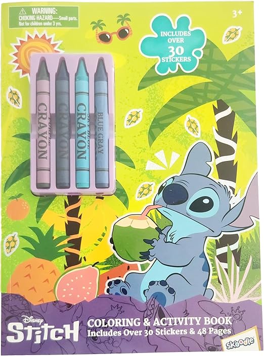 سكوديل كتاب تلوين وأنشطة ستيتش مع اقلام تلوين رسم و تلوين Skoodle