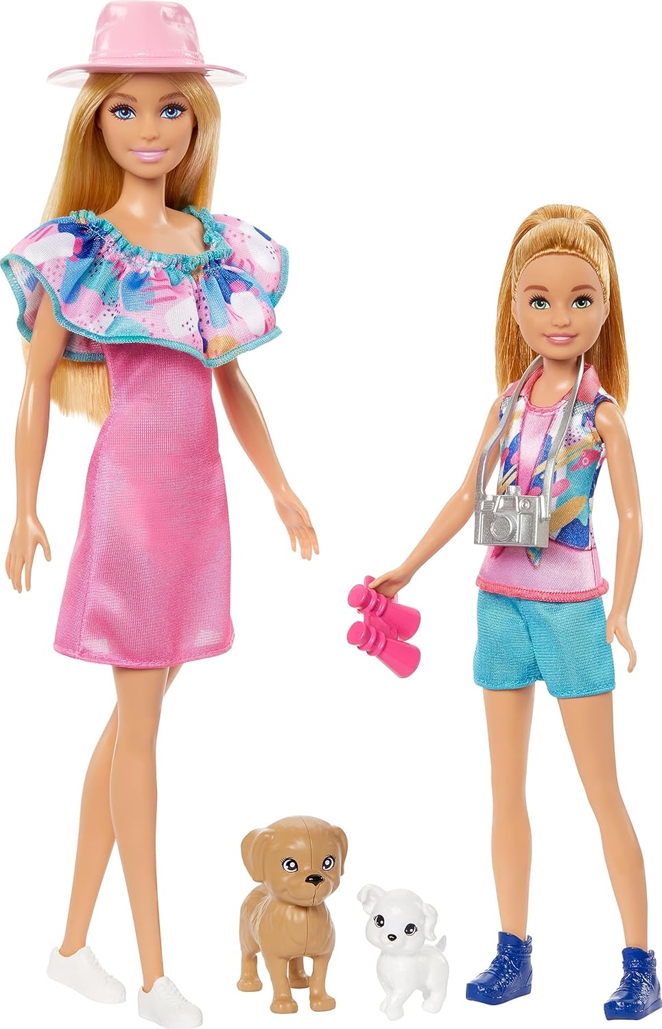 باربي و ستاسي دميتين مع جروين دمية مع اكسسوارات Barbie