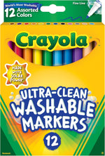 كرايولا اقلام تحديد رفيعة قابلة للغسل رسم و تلوين Crayola