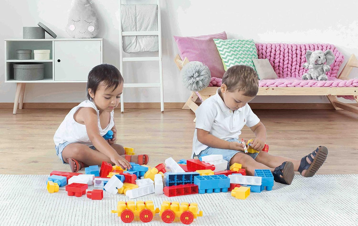 دولو مكعبات البناء التعليمية 50 قطعة مكعبات التركيب Dolu