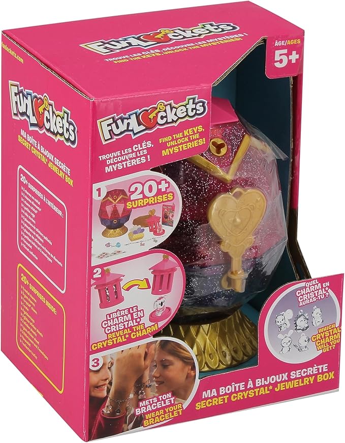 فان لوكيتس صندوق مجوهرات ماي سيكريت الخرز والاكسسوارات FUNLOCKETS