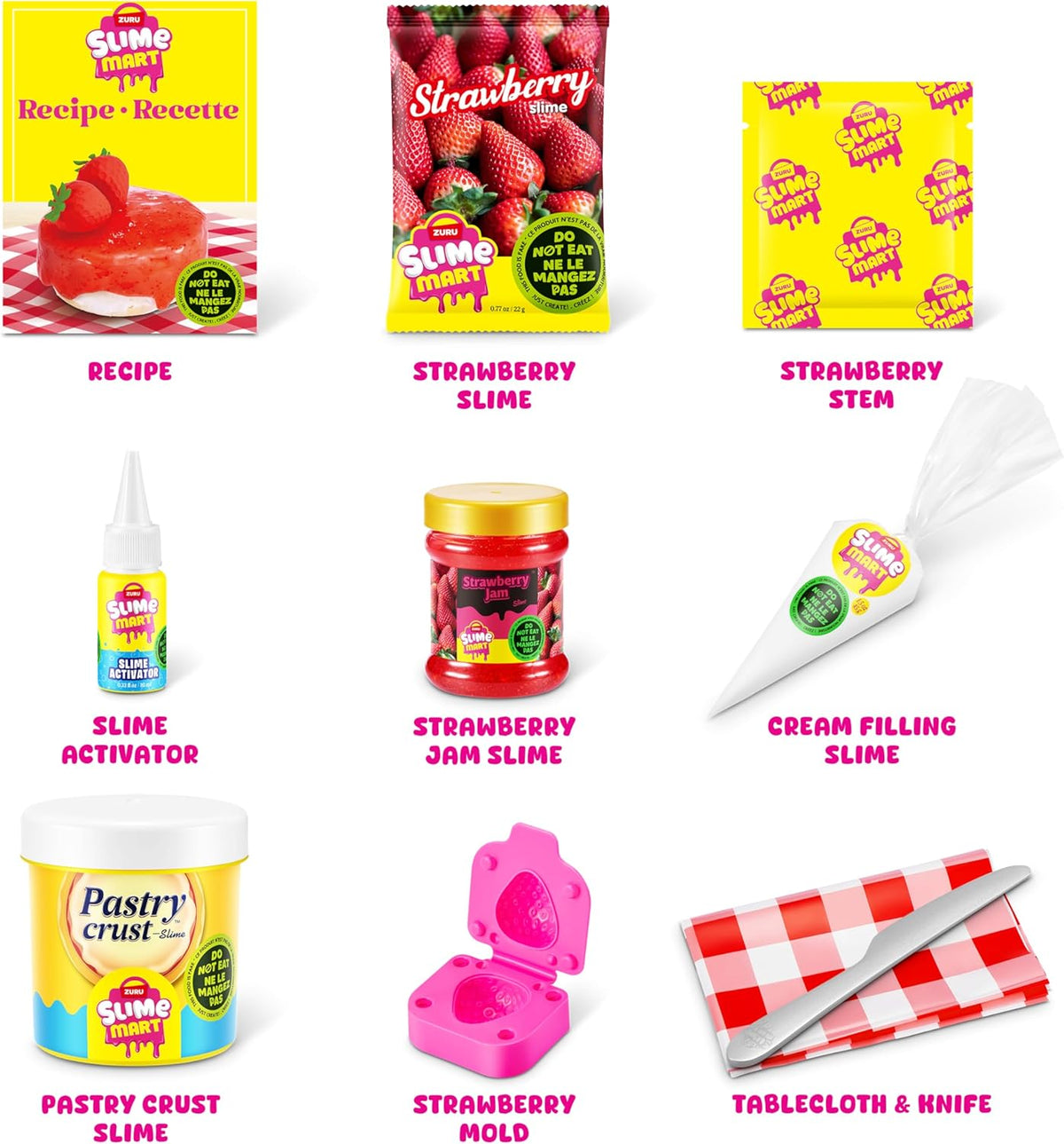 سلايم مارت شنطة تارت تشيز كيك الفراولة سلايم Zuru