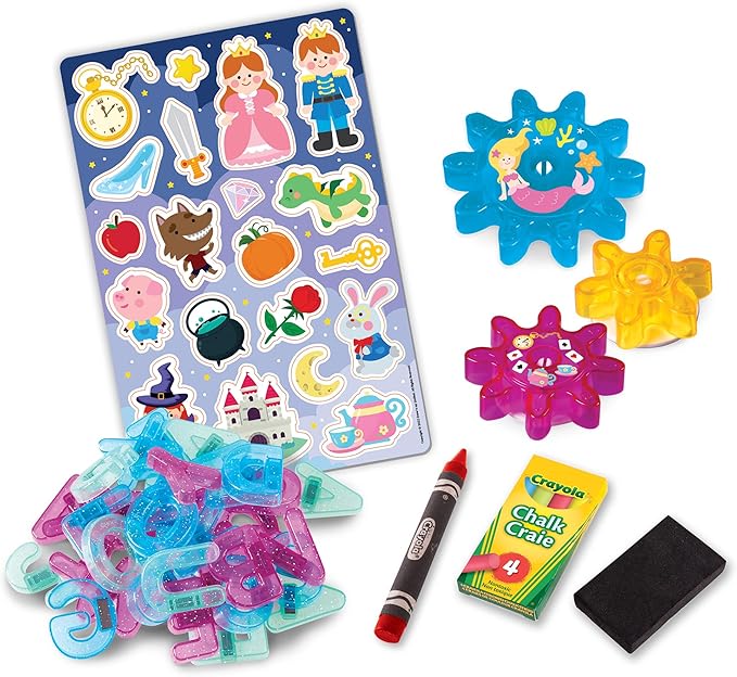 كرايولا لوح مزدوج الجوانب المغناطيسية 65 قطعة رسم و تلوين Crayola