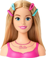 باربي رأس دمية تصفيف الشعر أشقر دمية مع اكسسوارات Barbie