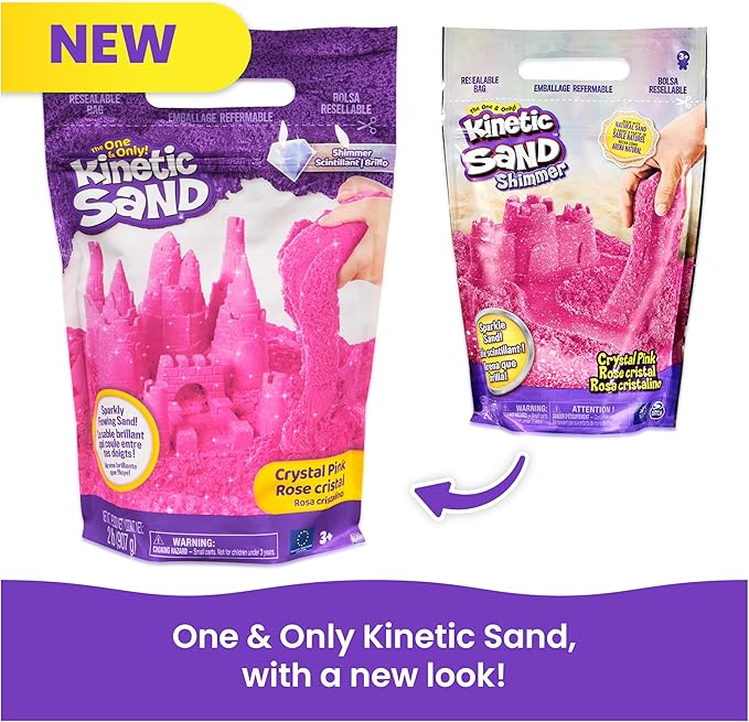 كينتك ساند حقيبة رمل وردي تشكيل الرمل Kinetic SAND
