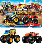 هوت ويلز شاحنات مونستر عبوة من قطعتين اشكال متنوعة HotWheels