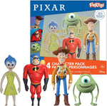 فليكس فيجز مجسم بيكسار 4 قطع مجسمات الشخصيات Flexfigs