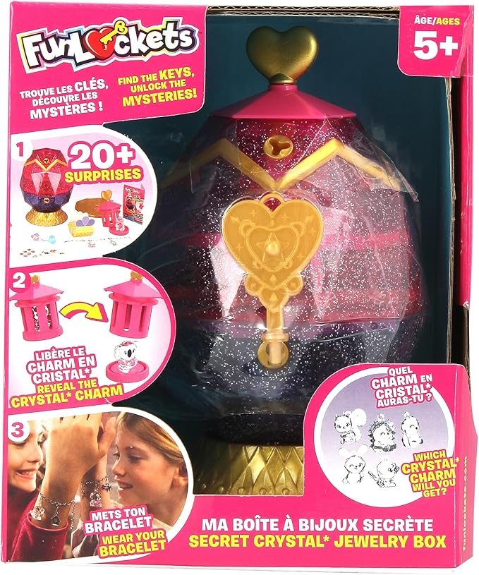 فان لوكيتس صندوق مجوهرات ماي سيكريت الخرز والاكسسوارات FUNLOCKETS