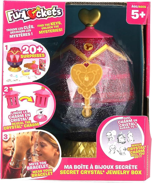 فان لوكيتس صندوق مجوهرات ماي سيكريت الخرز والاكسسوارات FUNLOCKETS