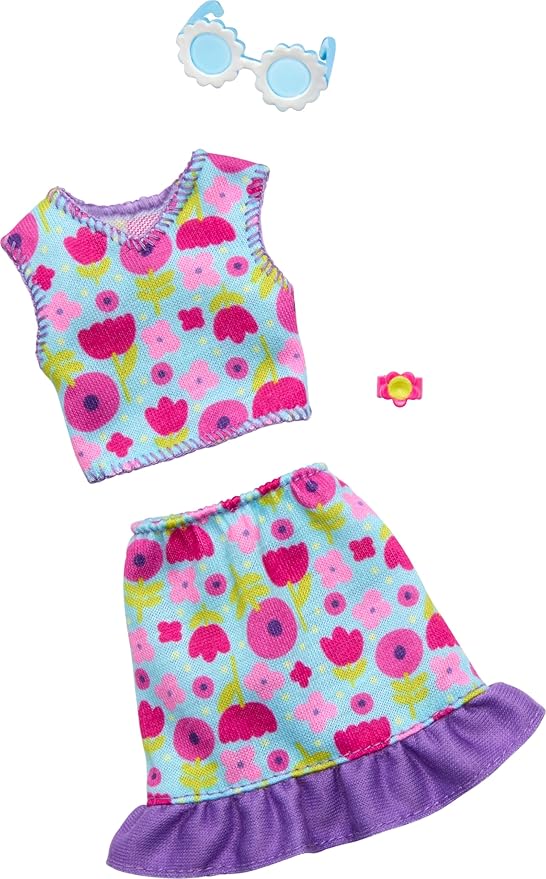 باربي ملابس فاشونز بلوزة وتنورة اكسسوارت الدمى Barbie