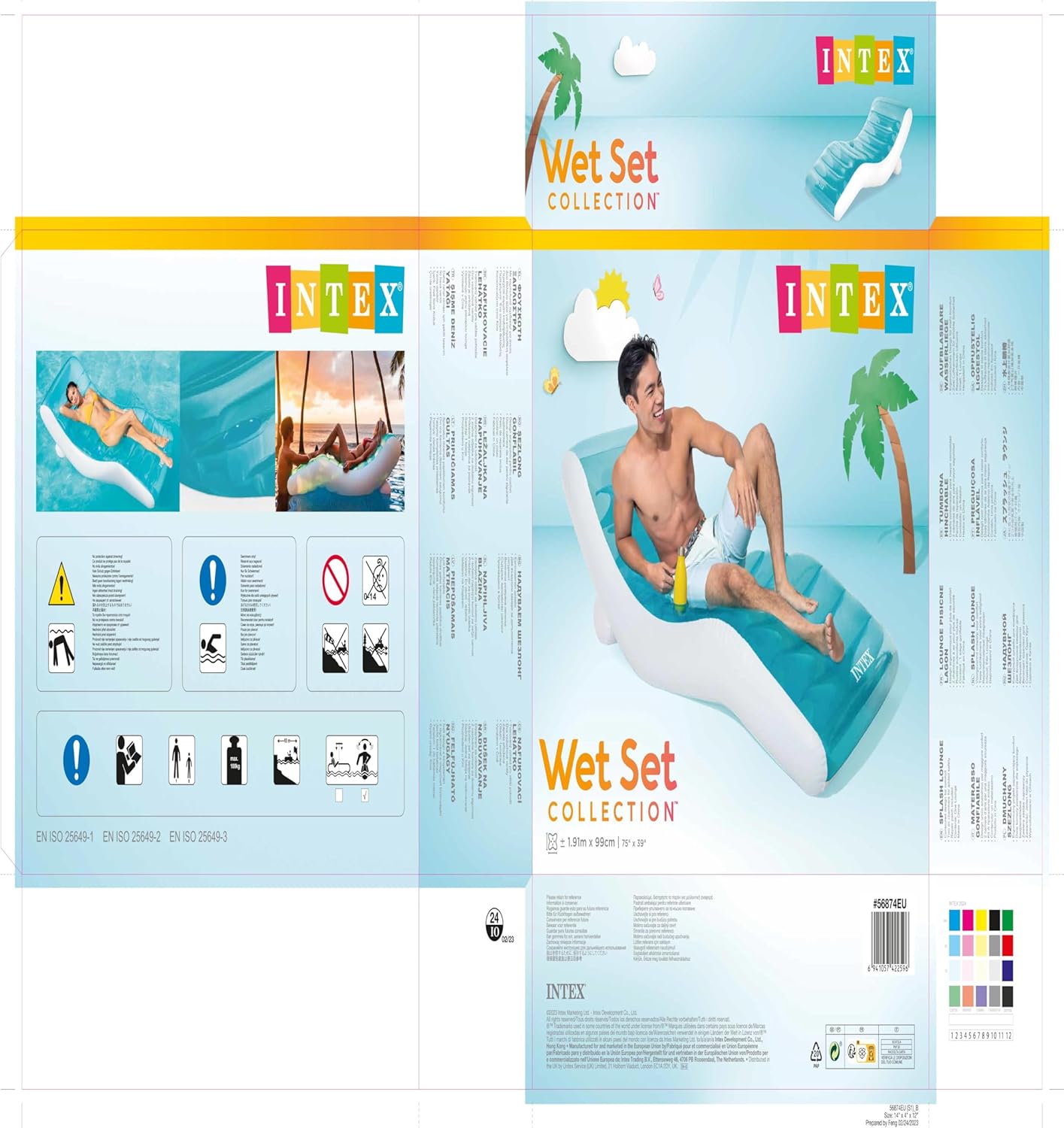 انتكس مرتبة الاسترخاء سبلاش عوامات ومراتب Intex