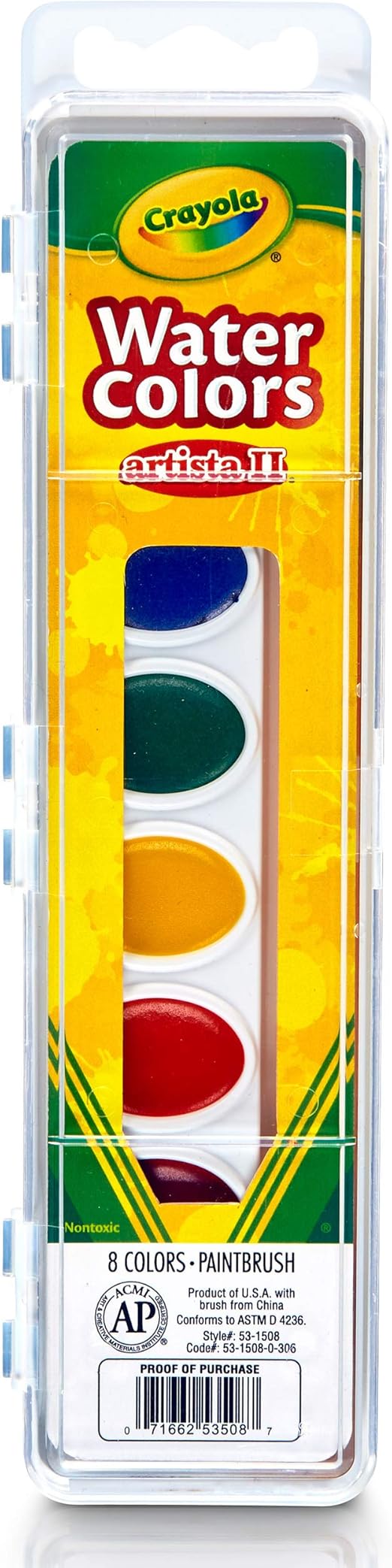 كرايولا الوان مائية مع فرشاة رسم و تلوين Crayola