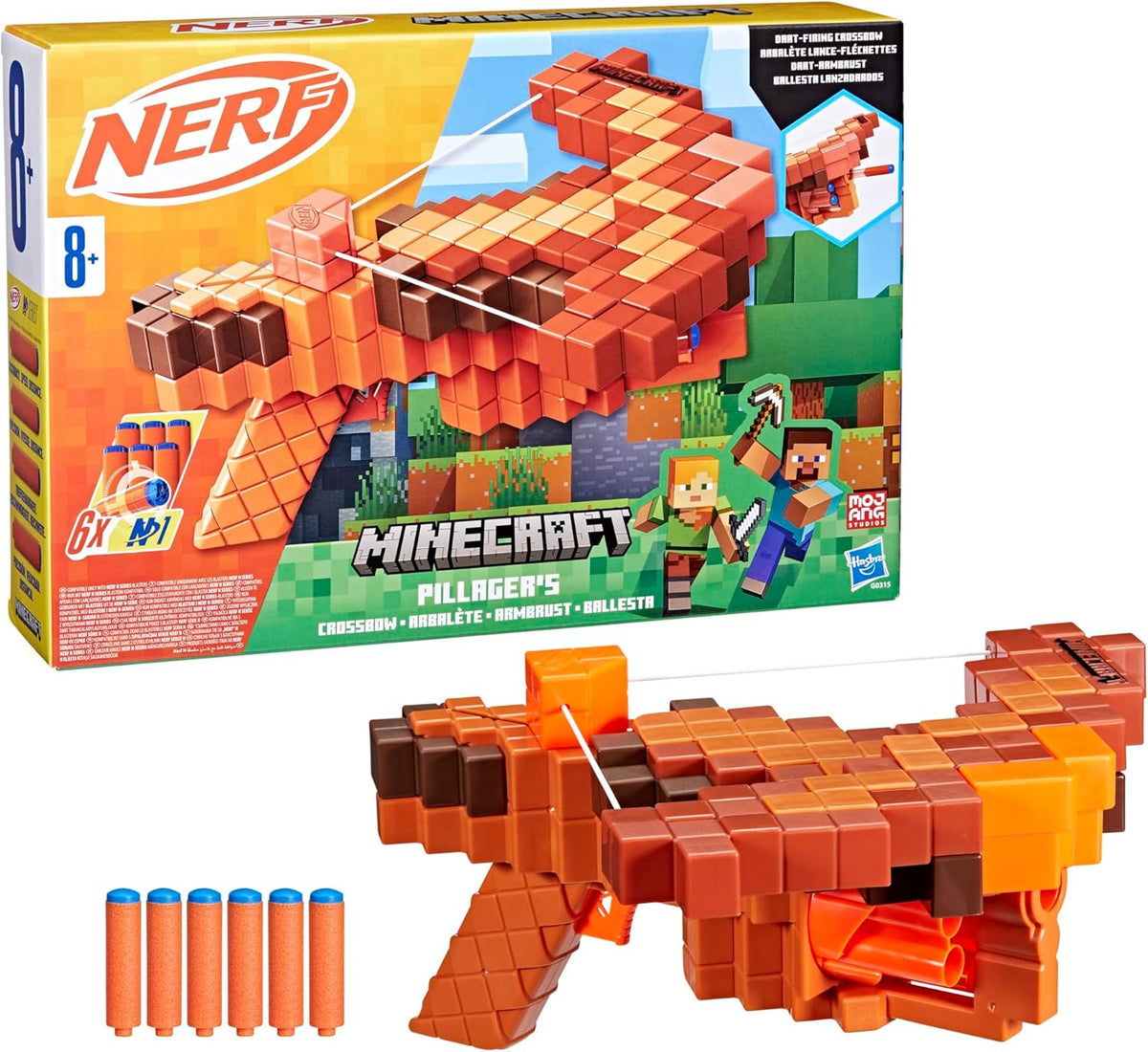 نيرف لعبة قوس ماين كرافت مسدسات مطاطية Nerf