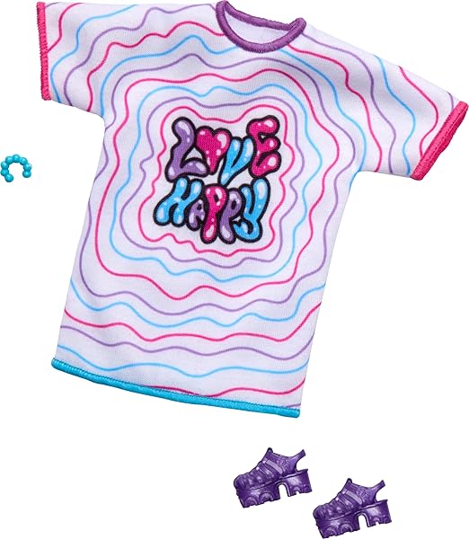 باربي ملابس فاشونز تي شيرت اكسسوارت الدمى Barbie