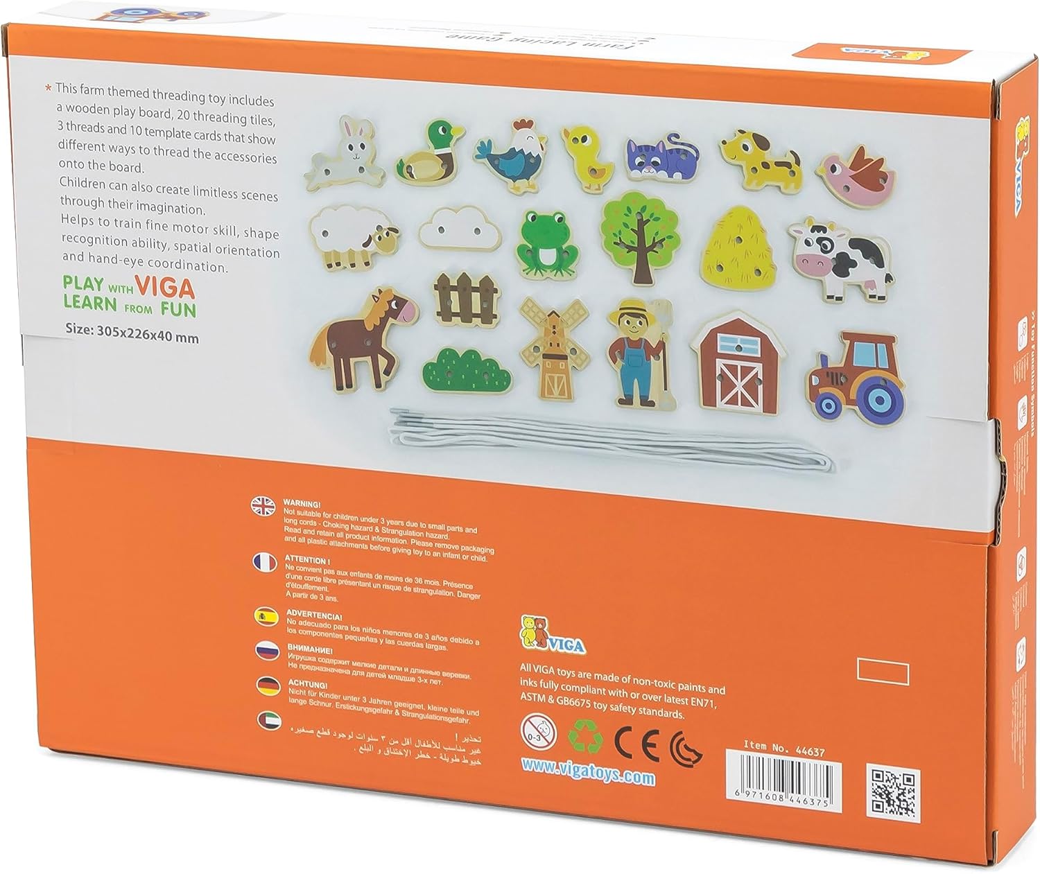 فيجا العاب اربطة المزرعة الخشبية العاب تعليمية VIGA