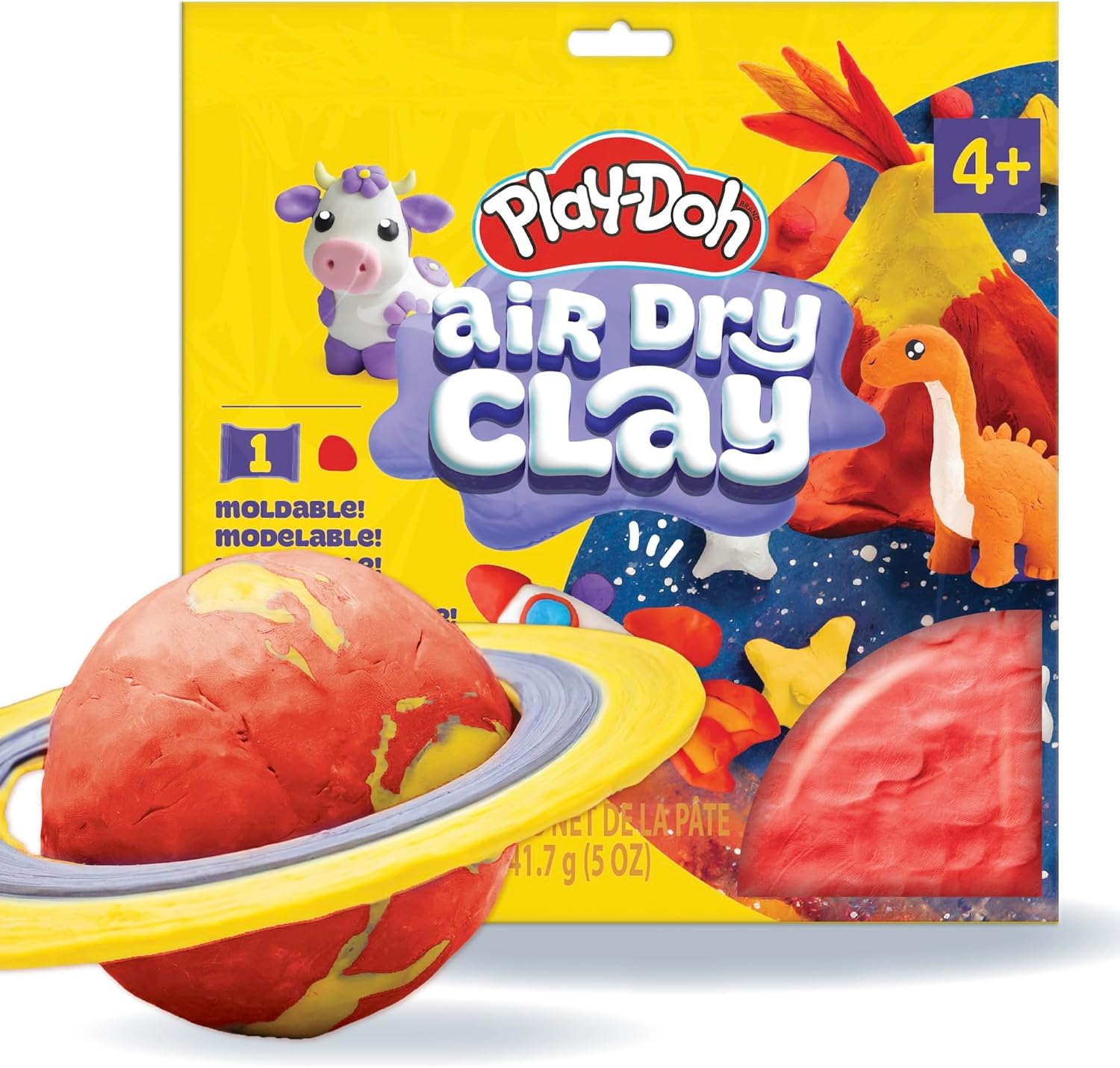 بلاي دوه صلصال سريع الجفاف لون أحمر الصلصال والمعجون Play-Doh