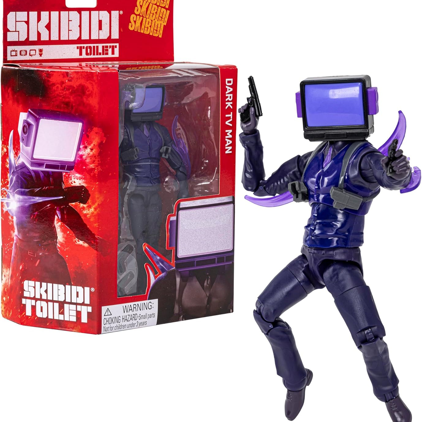 سكيبيدي تويلت مجسم رجل التلفزيون المظلم المجسمات Skibidi Toilet