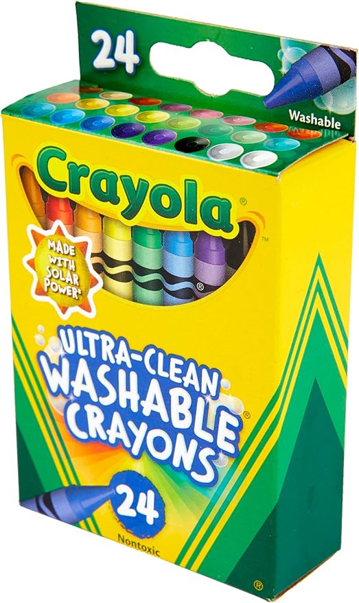 اقلام تلوين الترا كلين قابلة للغسل 24 قلم تلوين رسم و تلوين Crayola