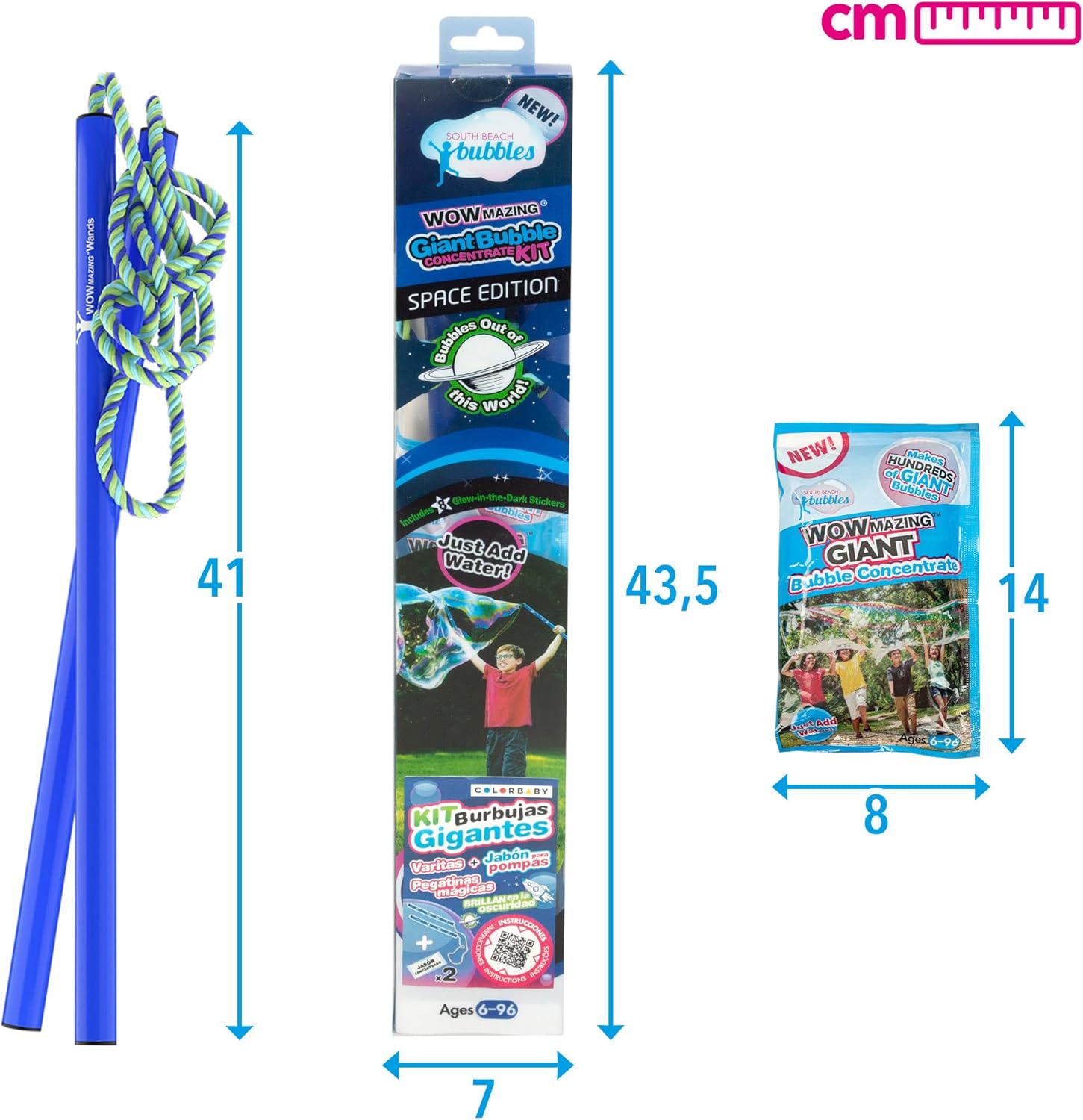 واوميزنج فقاعات إصدار الفضاء العملاقة فقاعات الماء والصابون Wowmazing