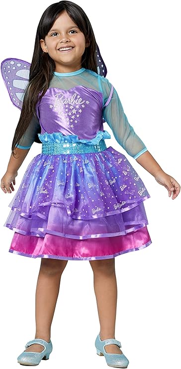 امسكان زي باربي جنية قوس قزح 3-5 سنوات الملابس التنكرية Amscan