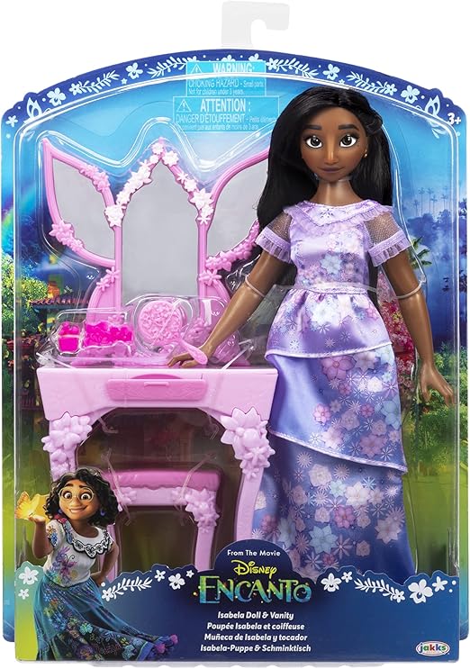 انكانتو دمية إيزابيلا وطاولة زهور دمية مع اكسسوارات Disney