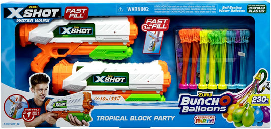 اكس شوت وتر بوب تروبيكال بلوك بارتي مسدسات الماء Zuru