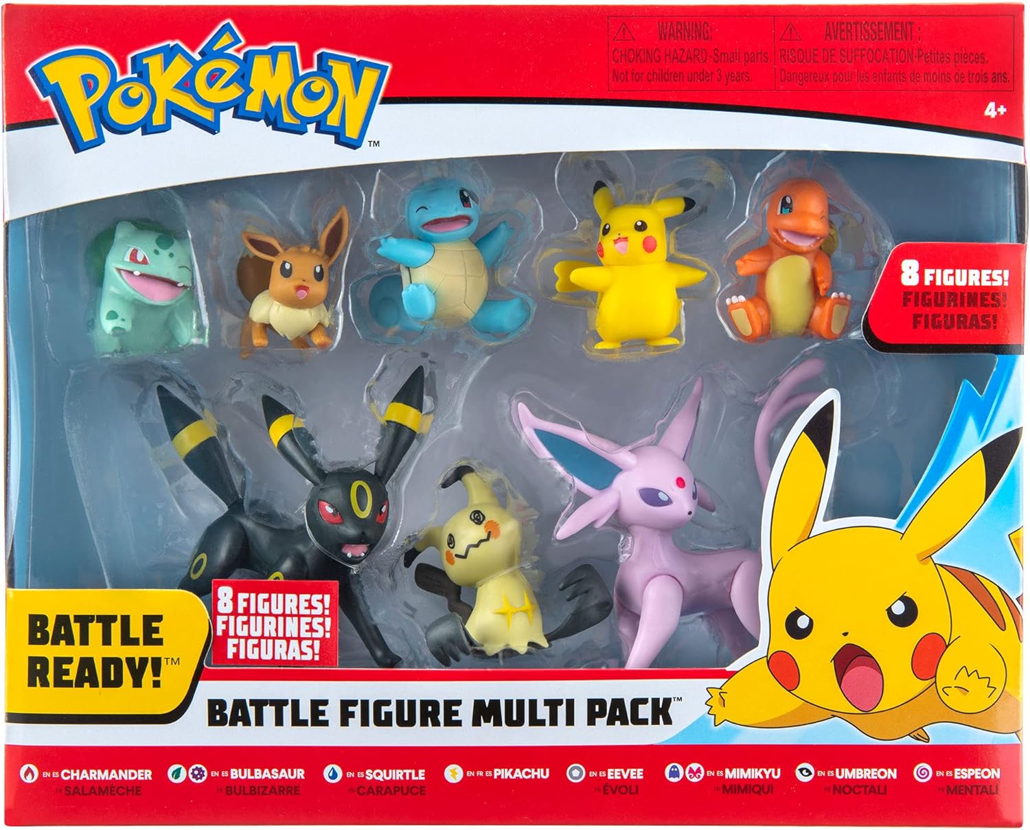 بوكيمون مجسمات معركة باتل ريدي 8 قطع اشكال متنوعة شخصيات كرتونية Pokemon