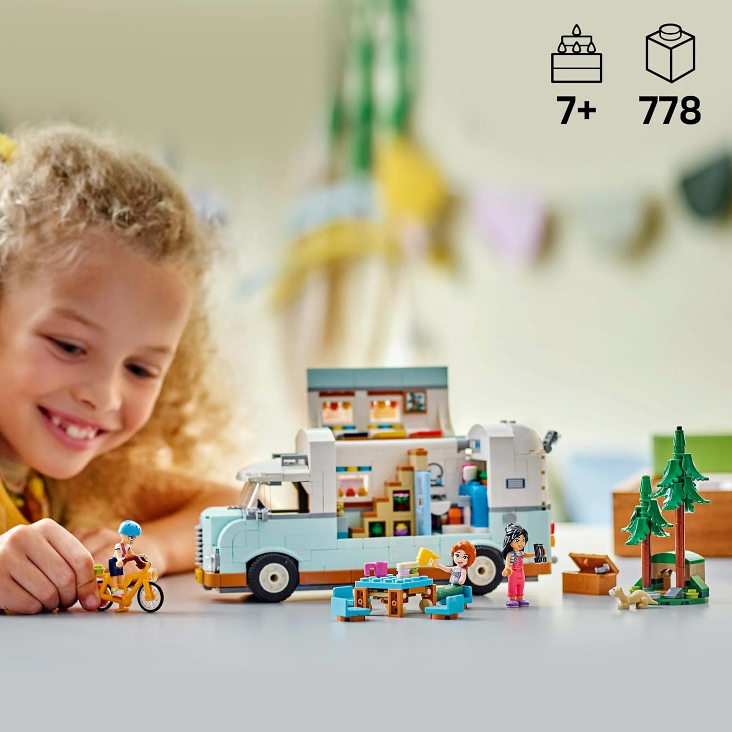 ليجو 42663فريندز مغامرة عربة التخييم مكعبات التركيب LEGO