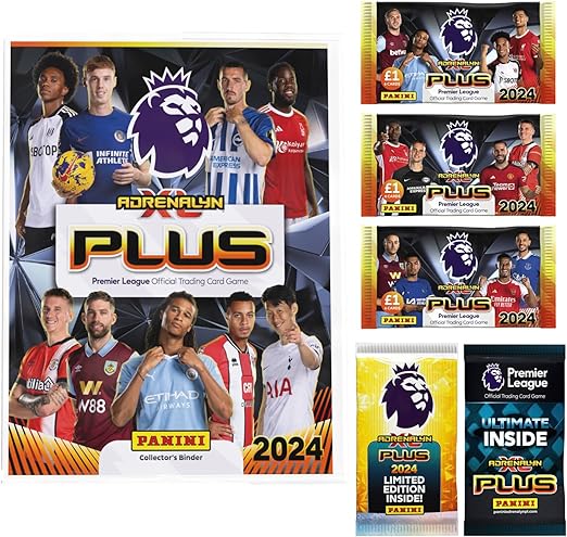 ادرينالين اكس ال بلس حزمة بطاقات بانيني للدوري الانجليزي الممتاز 2024 العاب البطاقات Adrenalyn XL Plus